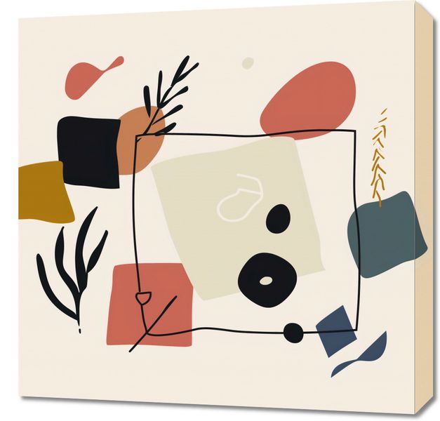 Obraz 60x60cm Abstrakcyjny Dialog zdjęcie 1