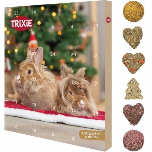 TRIXIE Kalendarz Adwentowy świąteczny prezent przysmaki królika kawii na Arena.pl