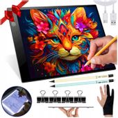 TABLET GRAFICZNY ZESTAW 5W1 DESKA KREŚLARSKA DO RYSOWANIA PREZENT+GRATISY