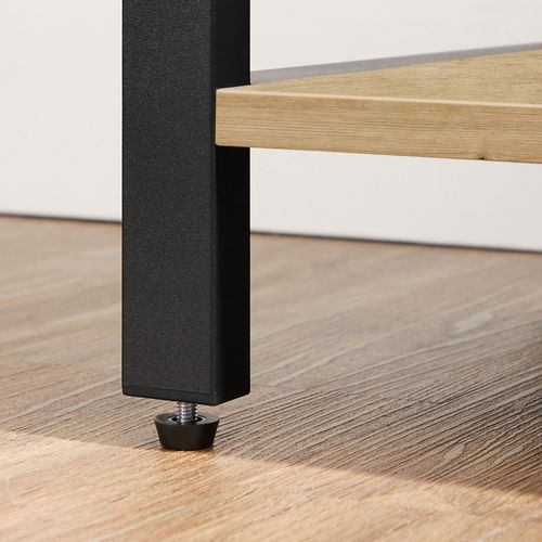 Regał na książki 6 półek dąb artisan czarny loft 186 cm na Arena.pl