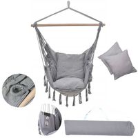FOTEL WISZĄCY KRZESŁO BRAZYLIJSKIE HUŚTAWKA HAMAK OGRÓD 2 PODUSZKI GRATIS