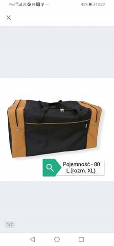 Duża torba turystyczna podróżna XL-80l.Produkcja PL na Arena.pl