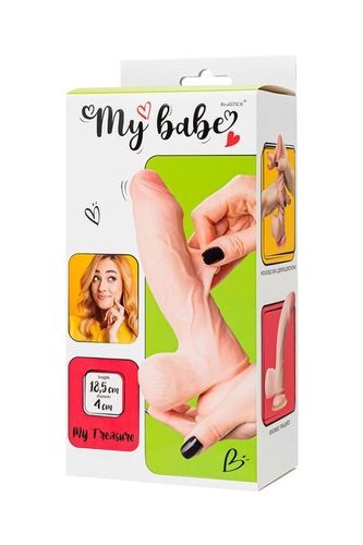 my babe my treasure realistic dildo, tpe, nude, 18.5 cm na Arena.pl