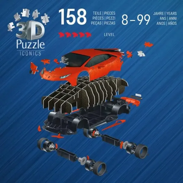 Puzzle 3D Iconics Lamborgh.Huracán EVO-Arancio zdjęcie 3