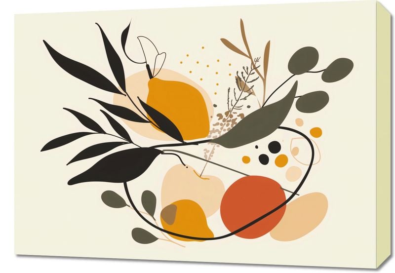 Obraz 70x50cm Botaniczny Wir zdjęcie 1