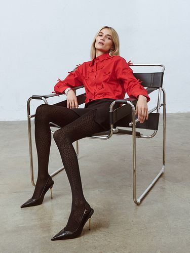 Czarne Rajstopy Dafne – Gabriella 1218 Wzorzyste, Eleganckie i Zmysłowe 4 na Arena.pl