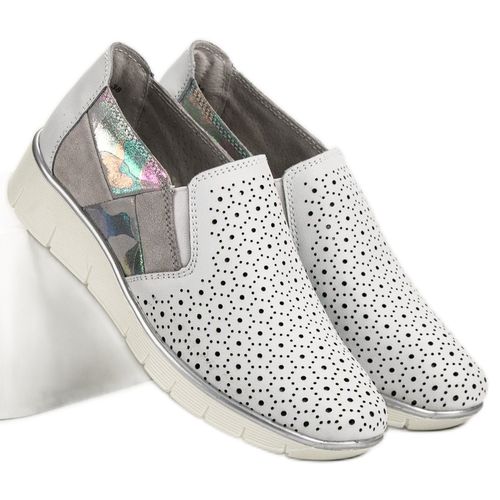 Białe Półbuty Slip On r.41 na Arena.pl