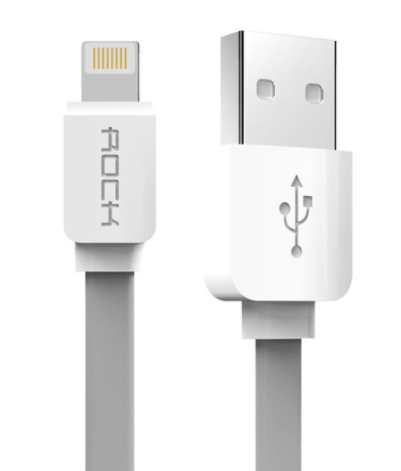 ROCK LIGHTNING 1m KABEL IPHONE IPAD 1m płaski na Arena.pl