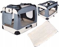 TRANSPORTER TORBA SKŁADANA KOJEC DLA PSA PSÓW KOTÓW MATA PLUSZOWA 70cm L