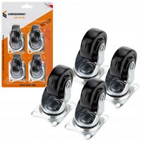 Koło obrotowe do wózka, transportowe, meblowe 1,5” 4 szt. VERGIONIC