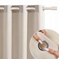 Zasłona gotowa do pokoju Room99 na przelotkach kółkach 140x250 Aura