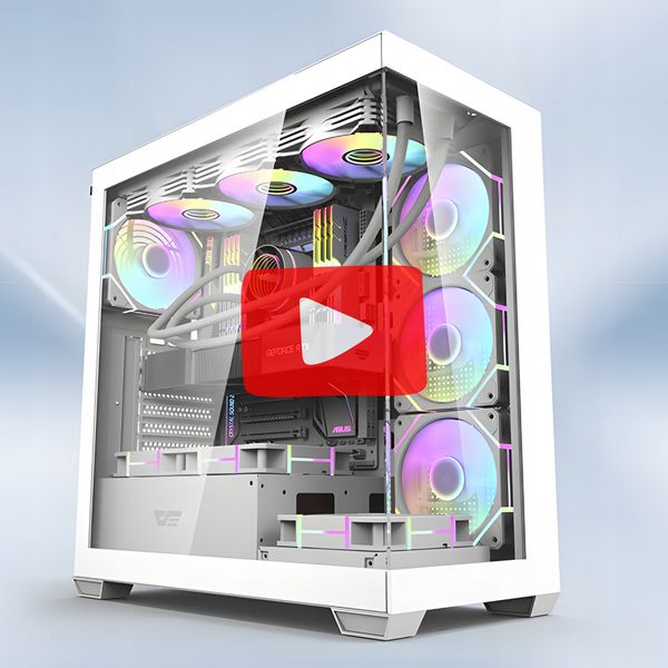 Obudowa DarkFlash DS900 White + fans zdjęcie 4