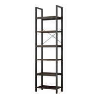 BIUROWY REGAŁ NA KSIĄŻKI BIBLIOTECZKA WYSOKI LOFT SOLIDNY SŁUPEK VINTAGE