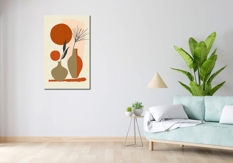 Obraz 60x100cm Wazy w Czerwieni zdjęcie 2