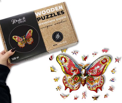 Puzzle Drewniane dla dzieci i dorosłych Motyl 3 Butterfly 3 na Arena.pl