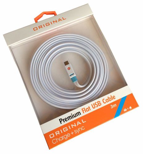 Oryginalny kabel GRIFFIN micro USB płaski 3m na Arena.pl