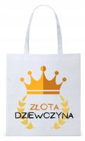 Dla Dziewczyny Żony Torba Eco Biała Shopper Z Nadrukiem Ze Zdjęciem