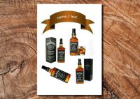 Wydruk cukrowy na tort A4 Jack Daniels napis DIY