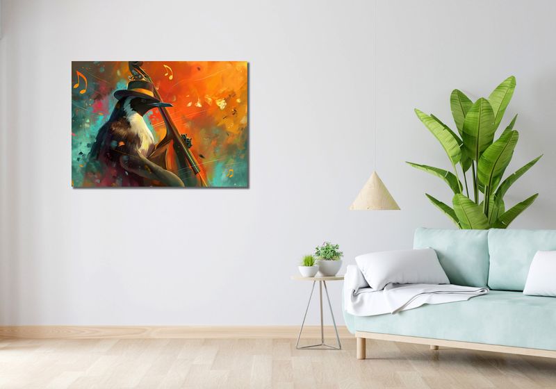 Obraz 100x70cm Pingwinia Nuta zdjęcie 2