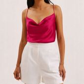 TED BAKER Kiti Satin Cowl Neck Cami Top 42