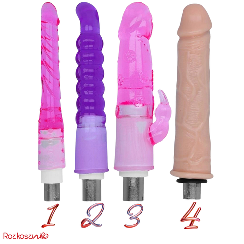 Sex maszyna wibrator dildo zestaw do seksu wymienne końcówki masturbacja na Arena.pl