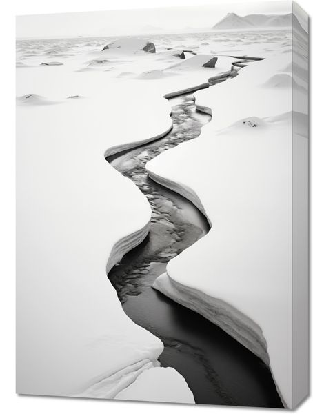 Obraz 50x70cm Szczeliny Mrozu zdjęcie 1