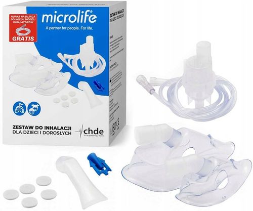 MICROLIFE Zestaw uniwersalny do nebulizacji maska dla DZIECI i DOROSŁYCH na Arena.pl