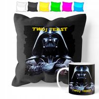 ZESTAW: KUBEK + POSZEWKA - GWIEZDNE WOJNY - PREZENT WIELE WZORÓW + IMIĘ