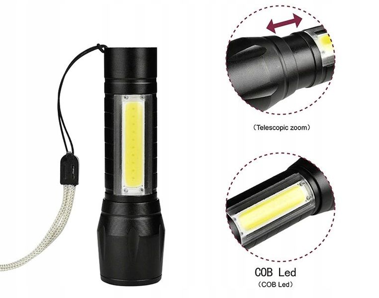Latarka taktyczna LED + etui VERGIONIC zdjęcie 12