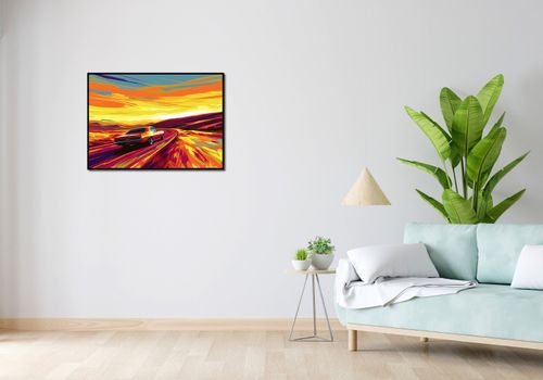 Plakat 84x59,5cm Pędź Przed Siebie na Arena.pl