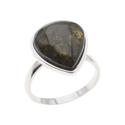 Pierścionek regulowany z Granatem Zielonym w srebrze. na Arena.pl