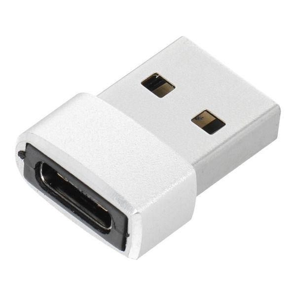 Adapter Typ C (żeński) do USB A (męski) srebrny zdjęcie 1