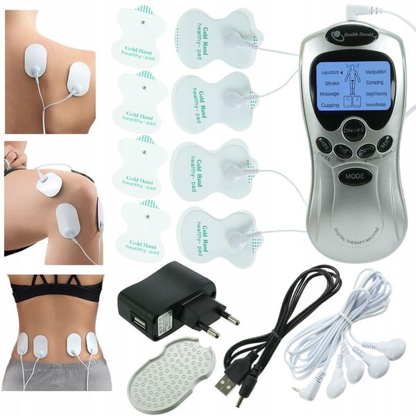 ELEKTROSTYMULATOR MIĘŚNI NERWÓW TENS EMS MOCNY SET zdjęcie 1