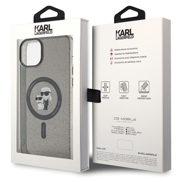 Etui Karl Lagerfeld do iPhone 15 Plus, iPhone 14 Plus, Czarny, MagSafe zdjęcie 8