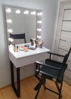 Toaletka Hollywood z lustrem wysoka, stanowisko do makijażu, makeupu