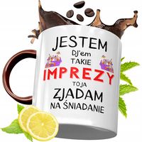 Kubek Bordowy Dla Dja Na Urodziny Prezent Z Nadrukiem Ze Zdjęciem