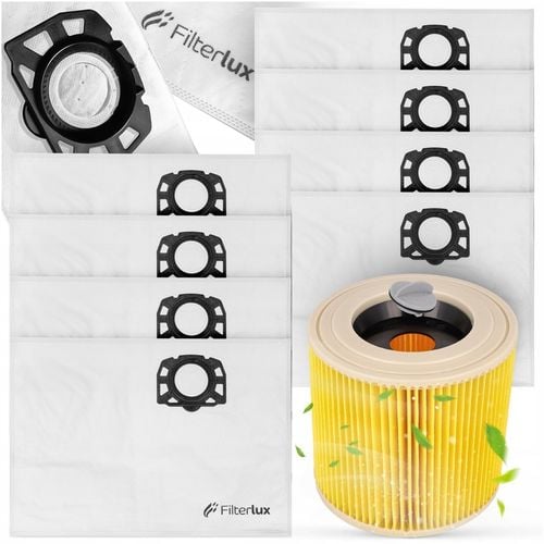8x Worki filtr do Karcher WD3 WD2 SE4001 KFI 357 V15 V17 V19 na Arena.pl