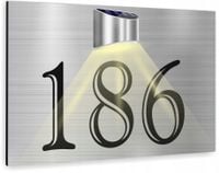 Tabliczka adresowa Tablica numer domu 40x30 cm lampka LED RÓŻNE WZORY