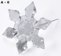 ŚNIEŻYNKA PLASTIK PRZEZROCZYSTA 37MM 4SZT