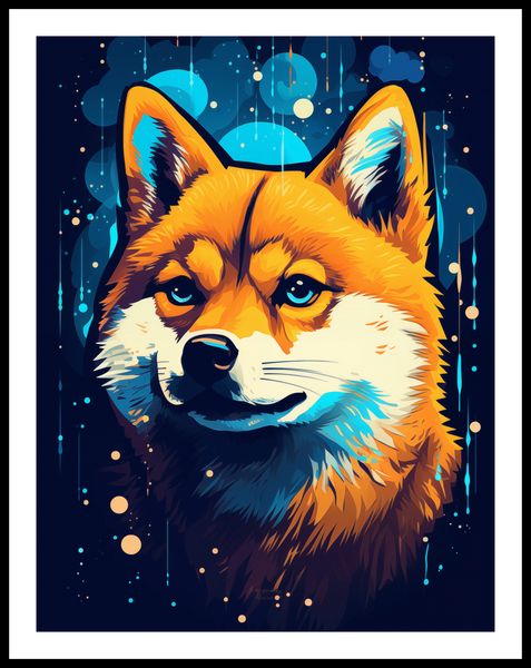 Plakat 50x65cm Lisek w Kosmosie zdjęcie 3