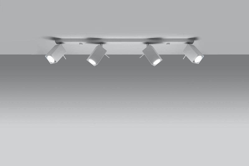 LAMPA sufitowa SL.0463 metalowa OPRAWA plafon regulowane reflektorki białe zdjęcie 2