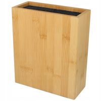 2 x STOJAK NA NOŻE UNIWERSALNY BAMBUSOWY BLOK DREWNIANY 23 cm CIĘŻKI SOLIDN