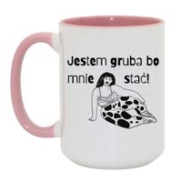 Duży Biało-Różowy 450 ml