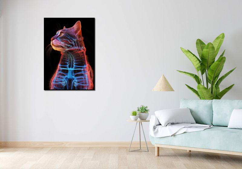 Plakat 70x100cm Anatomia Kota zdjęcie 4