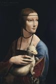 Plakat 20x30cm Dama z Łasiczką, Da Vinci Vintage do Salonu