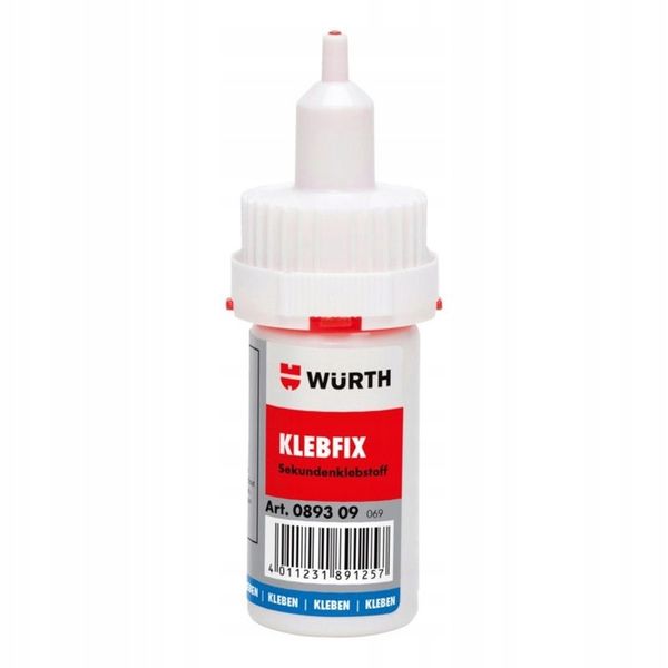 KLEJ SUPERSZYBKI KLEBFIX 20G WURTH GERMANY zdjęcie 1