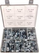 Silver Opaski Mini Obejmy Zaciskowe 135 szt. 8-18mm zestaw