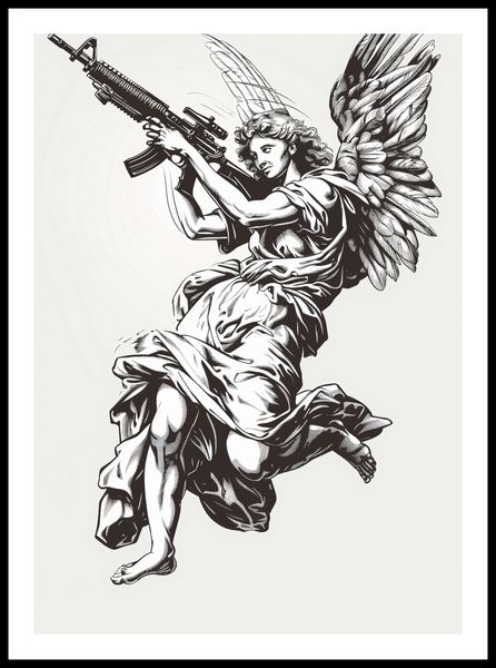 Plakat 50x70cm Anioł Wojny zdjęcie 3