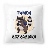 Poduszka Biała 40X40 Cm Dla Tymona Syna Dziecka Z Nadrukiem Ze Zdjęciem
