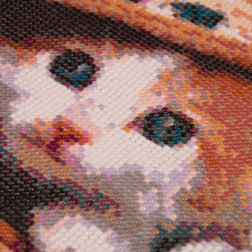 HAFT DIAMENTOWY KOTEK KOT MALOWANIE DIAMENTAMI 3D na Arena.pl